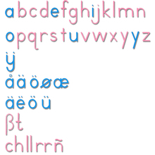 Bewegliches Alphabet, Druckschrift