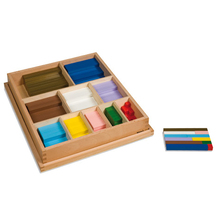 Kasten mit farbigen Rechenstäben