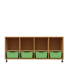 Offenes Sideboard mit 4 hohen Boxen & 4 Fächern 