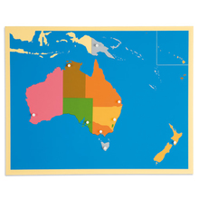 Puzzlekarte Australien