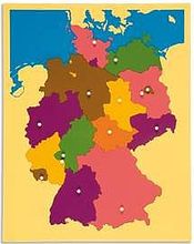 Puzzlekarte Deutschland